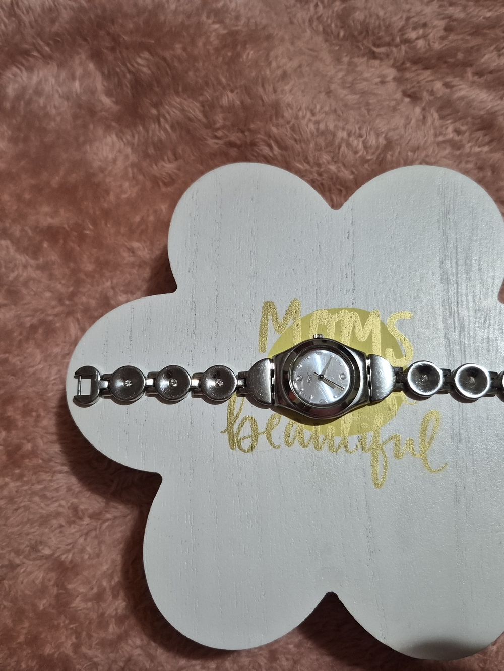 Swatch Silver Round Face Link Bracelet Women's Watch - Picture 3 of 8
